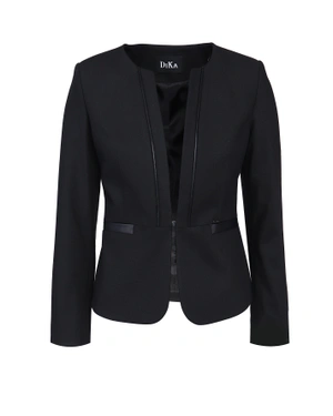 Jacket with leather details | Jackets and Coats | Outlet DiKa Jacket with leather details | Jackets and Coats