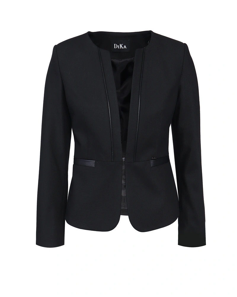 Jacket with leather details | Jackets and Coats