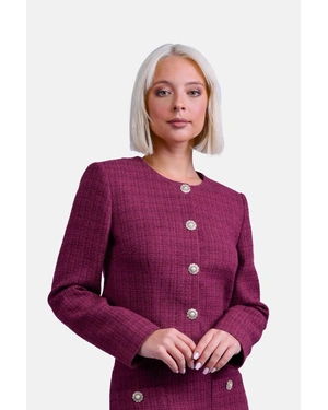Single-breasted tweed jacket | Jackets and Coats - 2