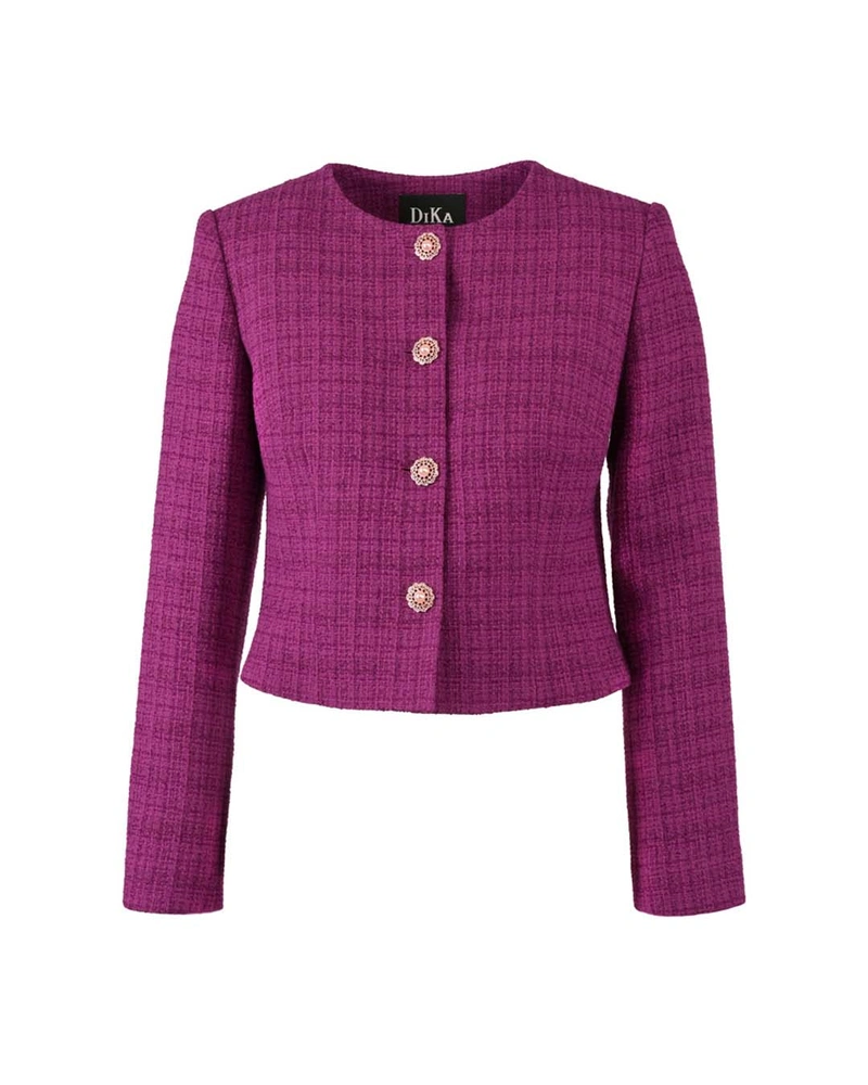 Single-breasted tweed jacket | Jackets and Coats