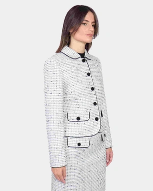 Сако с якичка, от памучен туид | Всички продукти - 5