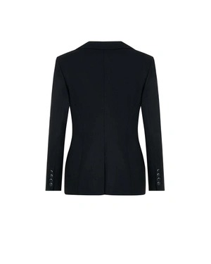 Single-breasted jacket in recycled polyester and virgin wool | COLLECTION - 1