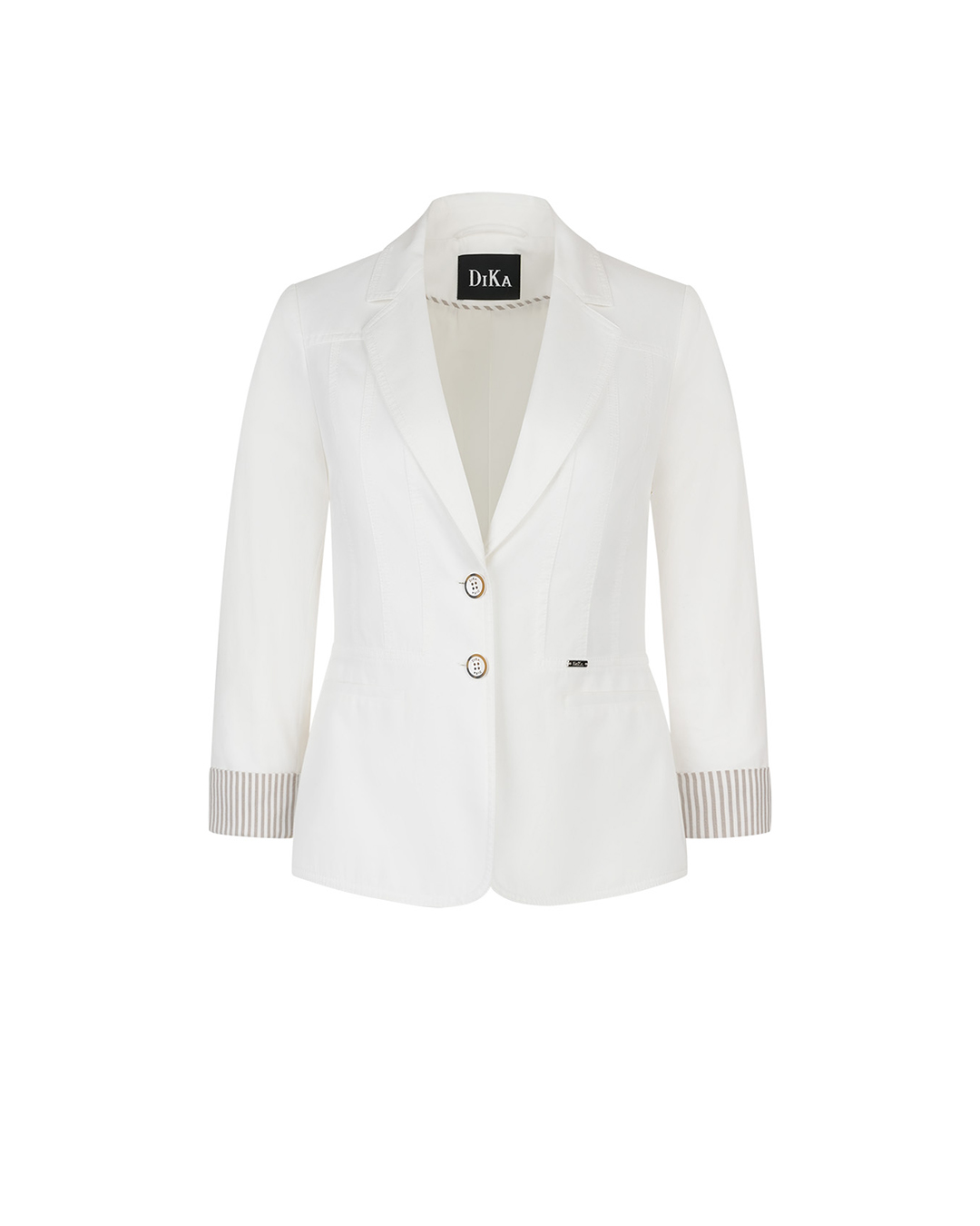 Cotton blazer with cuff details | Jackets and Blazers