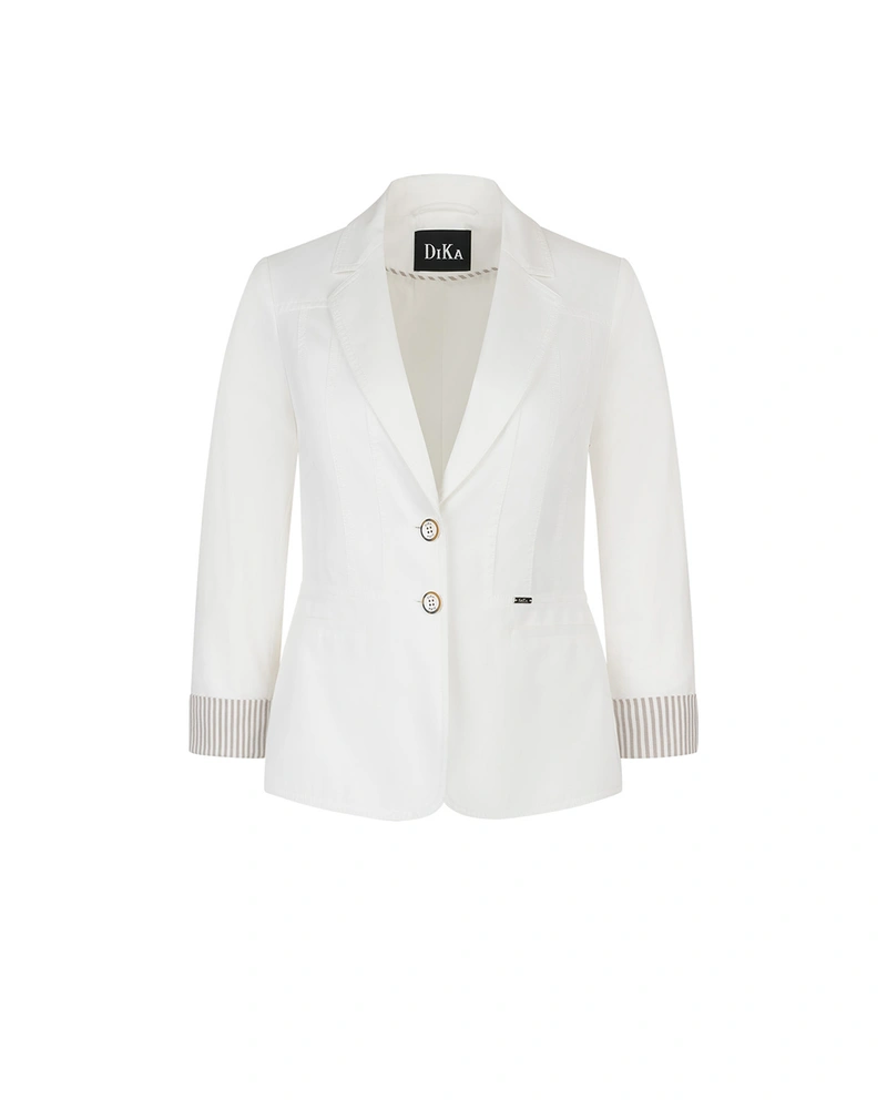 Cotton blazer with cuff details | SUMMER COLLECTION