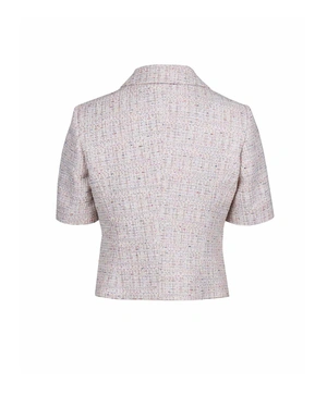 Lurex blazer with short sleeves | OUTLET SUMMER | Dika.test - 1 Lurex blazer with short sleeves | OUTLET SUMMER - 1