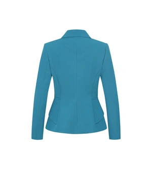 ფირუზისფერი ერთბორტიანი პიჯაკი | ქურთუკები და პიჯაკები - 1