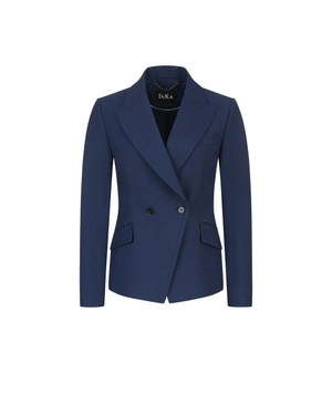 Dark blue double-breasted blazer | Jackets and Blazers | Dika.ge Dark blue double-breasted blazer | Jackets and Blazers