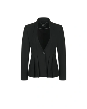 Black fitted blazer with shaping seams | Business | Dika.ge Black fitted blazer with shaping seams | Business