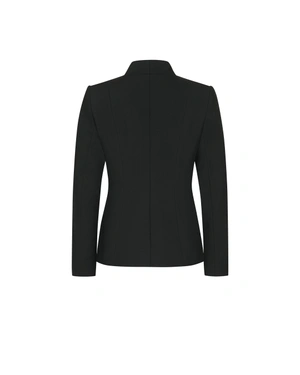 Black fitted blazer with shaping seams | Business | Dika.ge - 1 Black fitted blazer with shaping seams | Business - 1