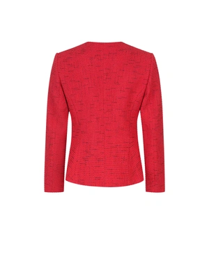 Red cotton tweed blazer | Jackets and Blazers | Dika.ge - 1 Red cotton tweed blazer | Jackets and Blazers - 1