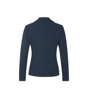 მუქი ლურჯი ელეგანტური ჯერსის პიჯაკი | ქურთუკები და პიჯაკები - 1