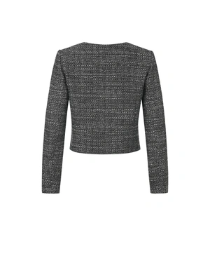 Tweed blazer in gray tones | Suits - 1