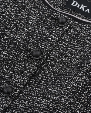 Tweed blazer in gray tones | Suits - 2