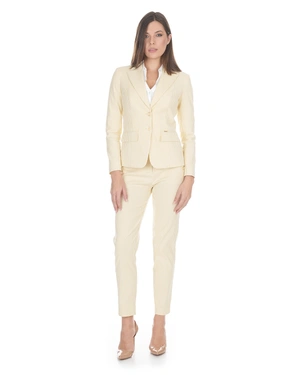 Women’s cotton and viscose blazer in buttery yellow with fine pinstripes | NEW | Dika.bg - 3 Women’s cotton and viscose blazer in buttery yellow with fine pinstripes | NEW - 3