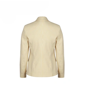Women’s cotton and viscose blazer in buttery yellow with fine pinstripes | NEW | Dika.bg - 4 Women’s cotton and viscose blazer in buttery yellow with fine pinstripes | NEW - 4