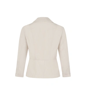 Light beige cotton single-breasted blazer | NEW | Dika.com - 5 Light beige cotton single-breasted blazer | NEW - 5