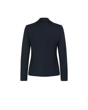 Dark blue business blazer with lapel and single-breasted closure | Business collection - 5