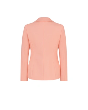 კლასიკური გულ-მკერდის ერთი შესაკრავით. ბლეიზერი ატმისფერ-ვარდისფერში | ქურთუკები და პიჯაკები - 2