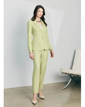 კლასიკური ერთმკერდიანი პიჯაკი პასტელის ფისტასფერში | კოსტუმები | Dika.ge - 1 კლასიკური ერთმკერდიანი პიჯაკი პასტელის ფისტასფერში | კოსტუმები - 1