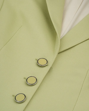 კლასიკური ერთმკერდიანი პიჯაკი პასტელის ფისტასფერში | კოსტუმები | Dika.ge - 3 კლასიკური ერთმკერდიანი პიჯაკი პასტელის ფისტასფერში | კოსტუმები - 3