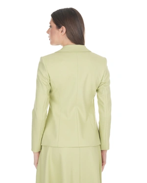 კლასიკური ერთმკერდიანი პიჯაკი პასტელის ფისტასფერში | კოსტუმები - 5