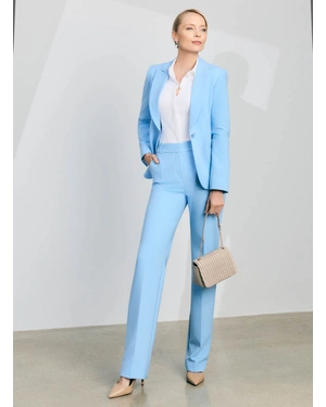 Light blue business blazer with single-breasted fastening | NEW - 4