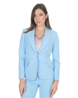 Light blue business blazer with single-breasted fastening | NEW - 5