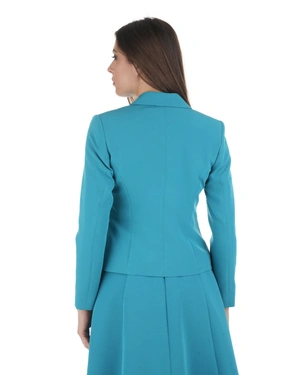 Stylish blazer in teal | Suits - 3