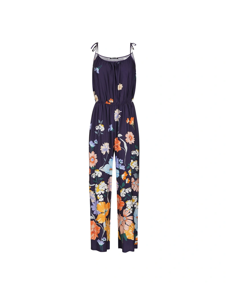 Salopetă florală cu bretele subțiri | COLECTIE DE VARĂ