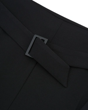 Изискан черен дамски гащеризон с паднало рамо | Casual | Dika.bg - 4 Изискан черен дамски гащеризон с паднало рамо | Casual - 4