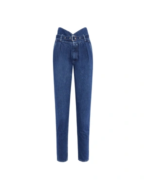 Blugi mom | Denim | Dikastore.ro Blugi mom | Denim