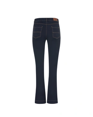Sporty-elegant blue denim trousers with cotton and elastane | Casual - 3