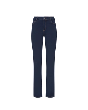 Straight, deep dark blue denim trousers | Casual