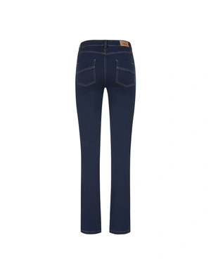 Straight, deep dark blue denim trousers | Casual - 1