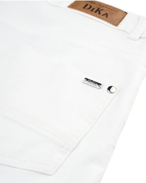 White skinny high-waisted jeans in a cotton mix | NEW - 2