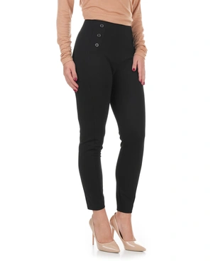 Women’s black leggings with buttons | Casual | Dika.ge - 3 Women’s black leggings with buttons | Casual - 3