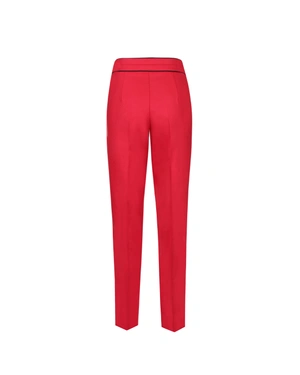 Trousers with a hem, with a contrast paspel detail | Trousers - 1