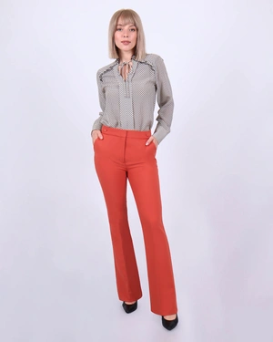 Flared trousers with crease | Trousers and Leggings - 3