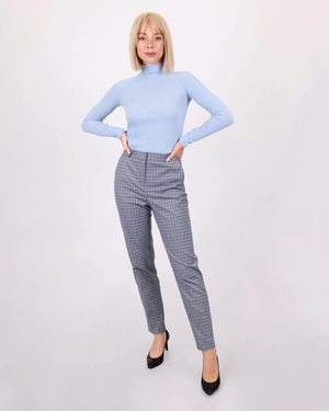 Houndstooth recycled polyester and viscose trousers | Trousers and Leggings - 2