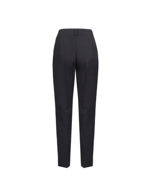 Classic black tapered trousers with a crease | Business - 3
