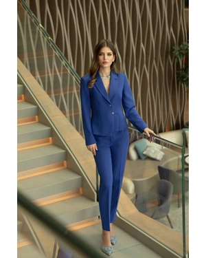Stylish trousers in royal blue | Trousers and Leggings - 6