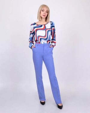Straight leg trousers with a crease | Trousers and Leggings - 3