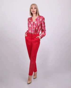 Cotton and viscose trousers | Trousers - 4