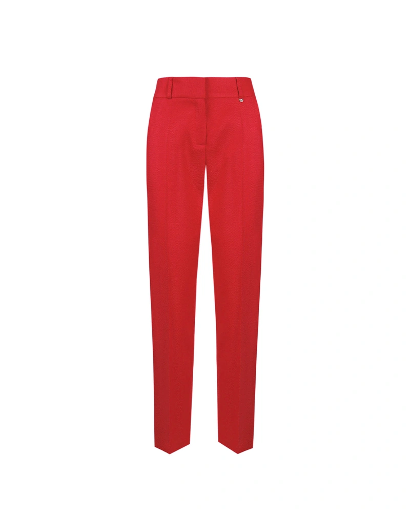 Cotton and viscose trousers | Trousers