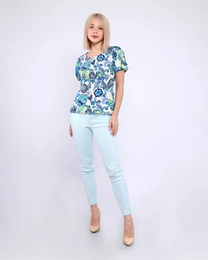 Cotton and viscose trousers | Trousers - 2