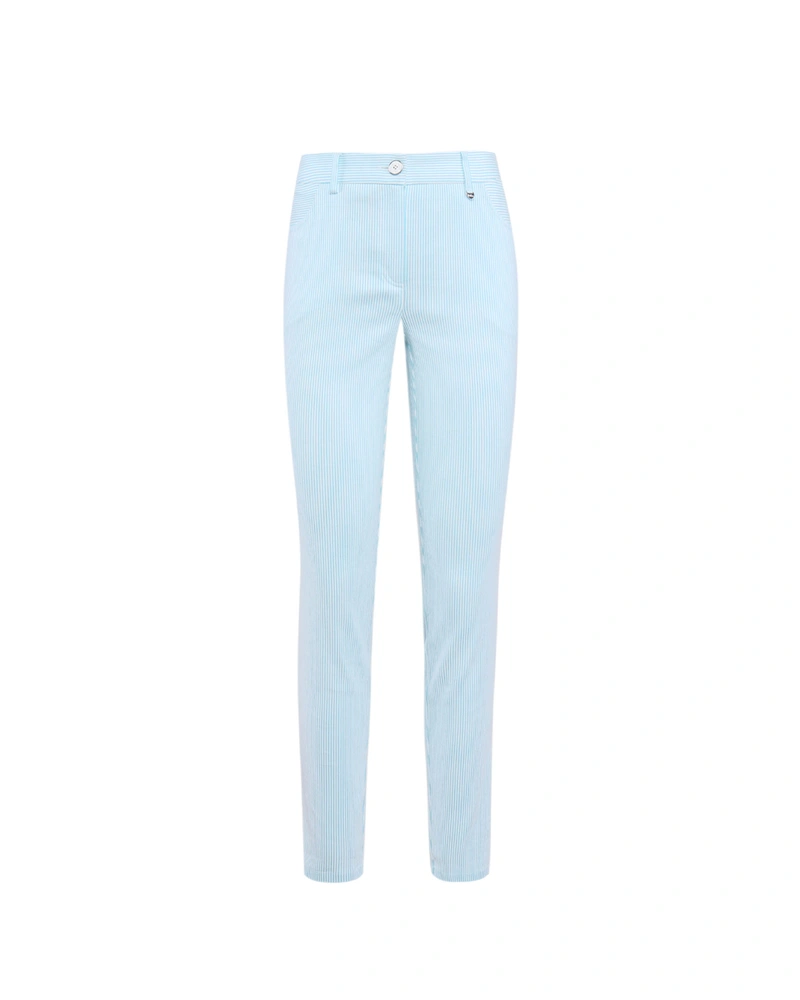 Cotton and viscose trousers | Trousers
