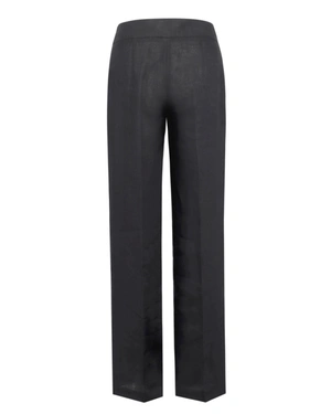 Straight linen trousers | Trousers - 2