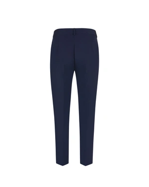 Dark blue business tapered trousers | Suits - 2