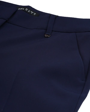 Dark blue business tapered trousers | Suits - 3