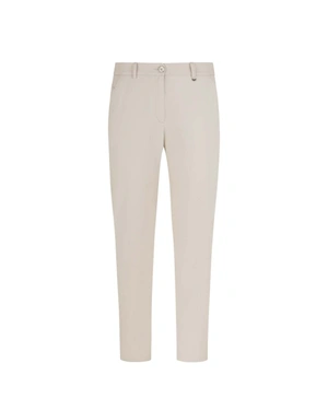 Pantaloni de vara din bumbac, lungime la glezna, cu buzunar italian, de culoare bumbac natural | Pantaloni | Dikastore.ro Pantaloni de vara din bumbac, lungime la glezna, cu buzunar italian, de culoare bumbac natural | Pantaloni